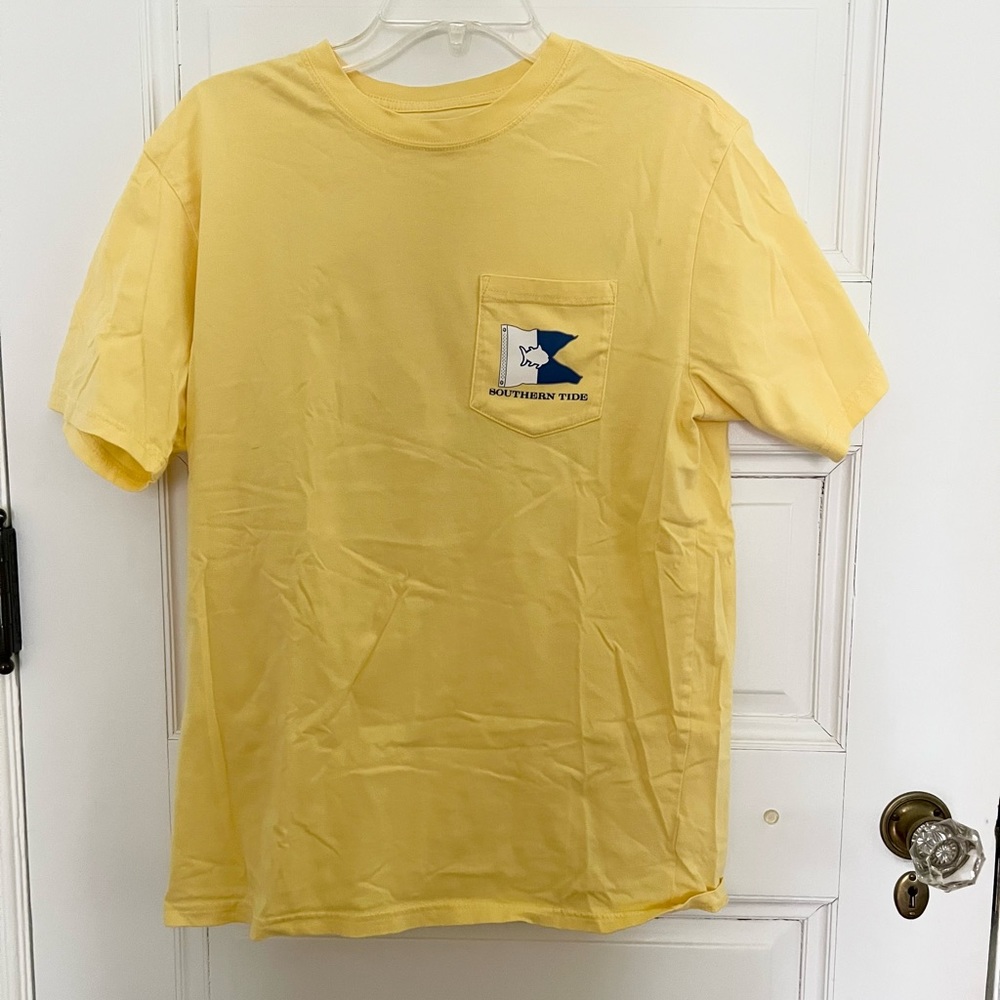Southern Tide Yellow Shirt Size Small
